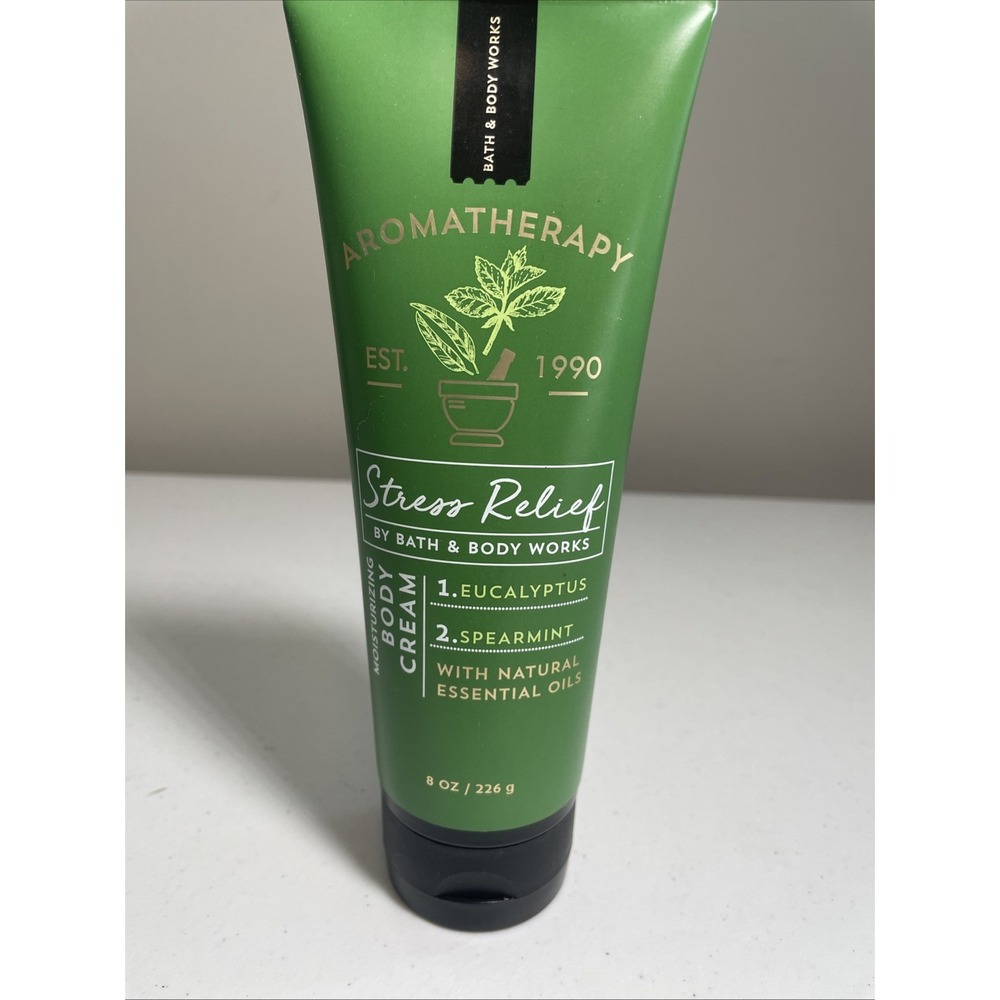 Bath & Body Works Aromatherapy Stress Relief Eucalyptus/Spearmint Body Cream NEW